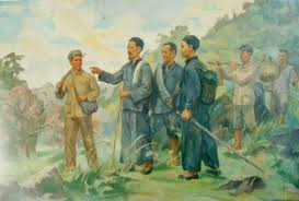 Bác Hồ về nước ngày 28/01/1941 (tranh của Trịnh Phòng)