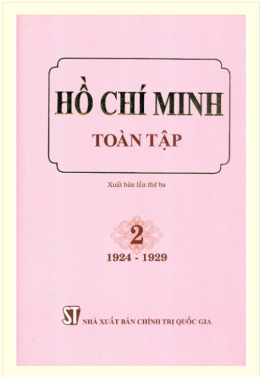 Hồ Chí Minh Toàn tập – Tập 2 (1924 – 1929)