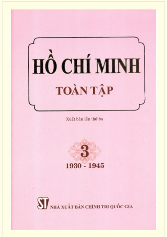 Hồ Chí Minh Toàn tập – Tập 3 (1930 – 1945)