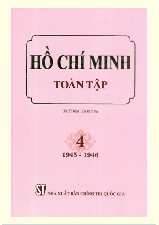 Hồ Chí Minh Toàn tập – Tập 4 (1945 – 1946)