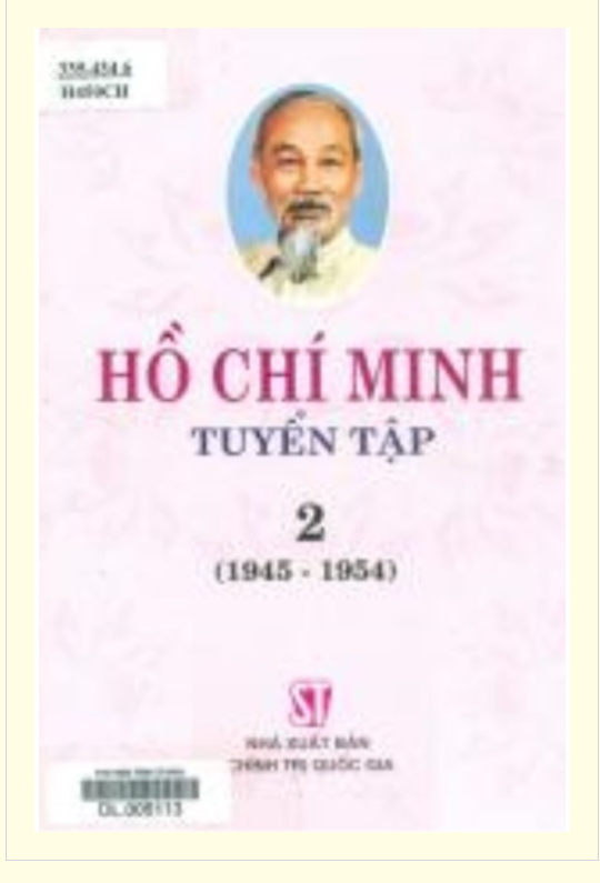 Hồ Chí Minh tuyển tập – Tập 2 (1945–1954)